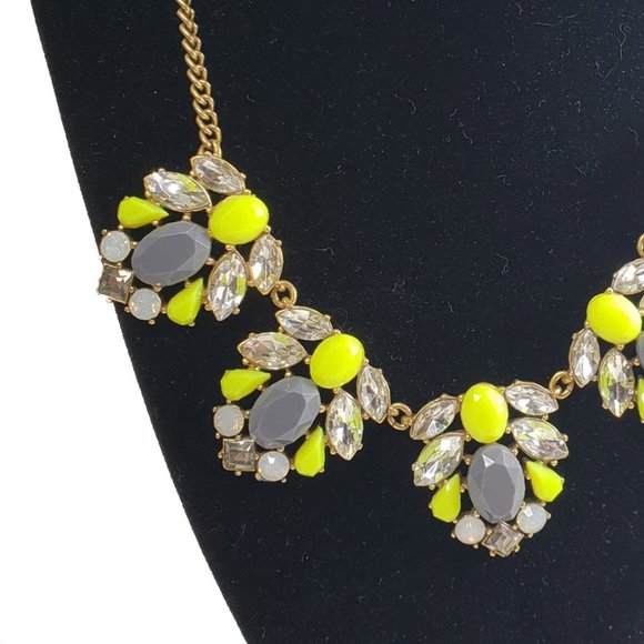 J. Crew Jewelry - J. Crew Yellow & Gray Statement Necklace